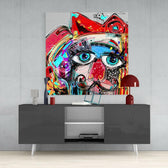Abstract Glass Wall Art.