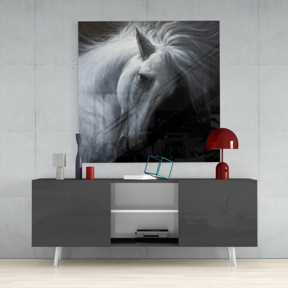 Horse Glass Wall Art.