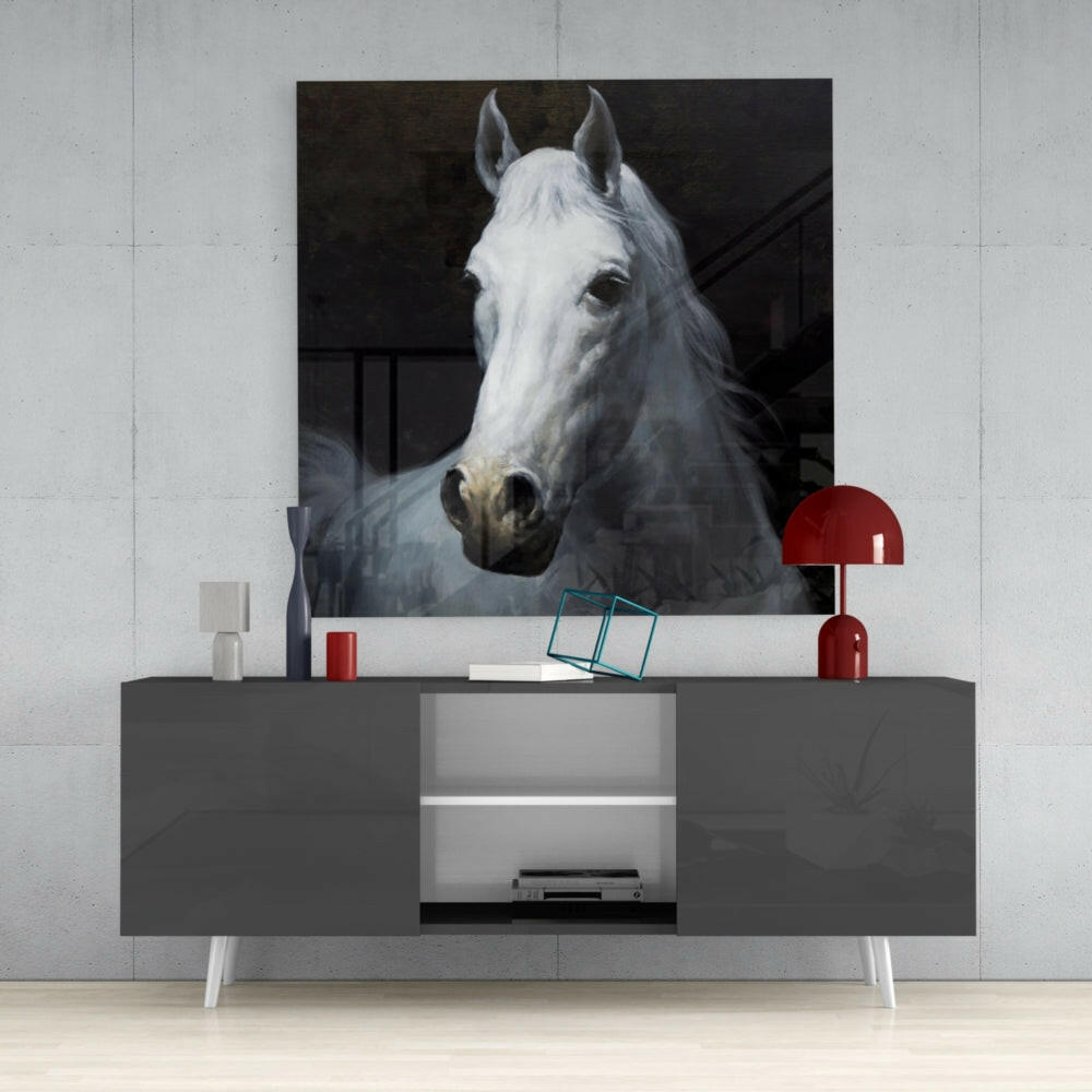 Horse Glass Wall Art.