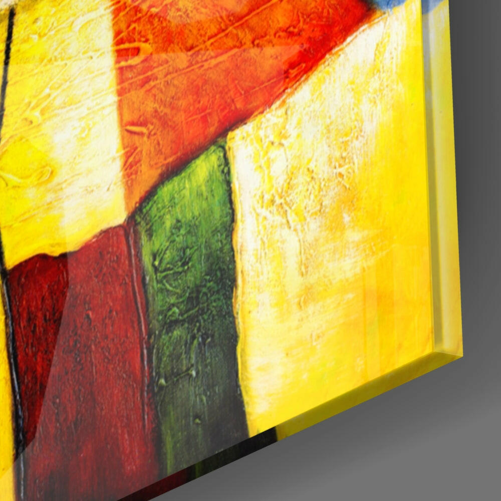 Abstract Glass Wall Art.