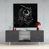Owl Glass Wall Art.