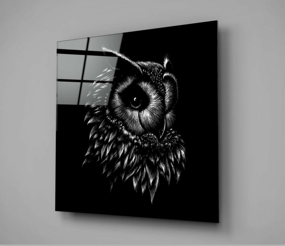 Owl Glass Wall Art.