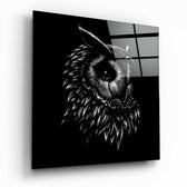 Owl Glass Wall Art.