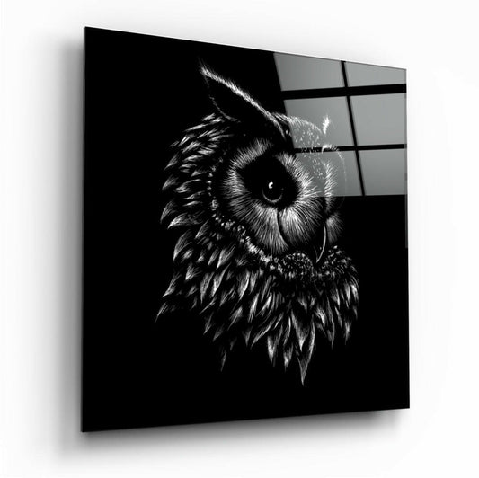 Owl Glass Wall Art.