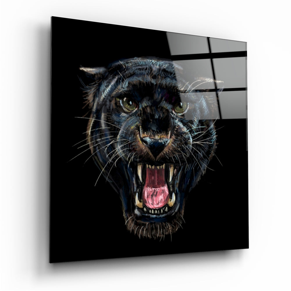 Jaguar Glass Wall Art | Insigne Art Design