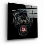 Jaguar Glass Wall Art.