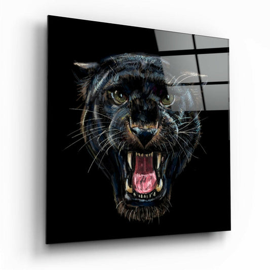 Jaguar Glass Wall Art.