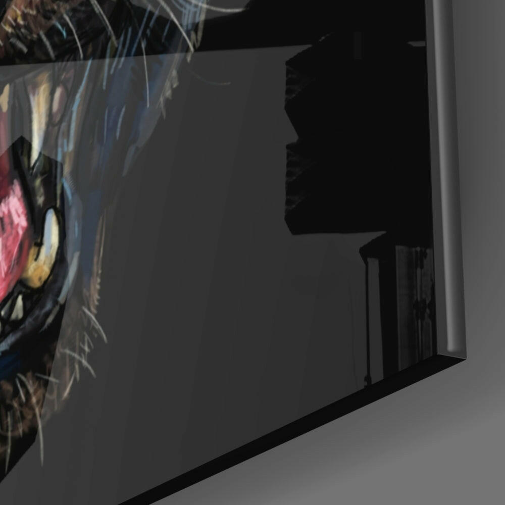 Jaguar Glass Wall Art.