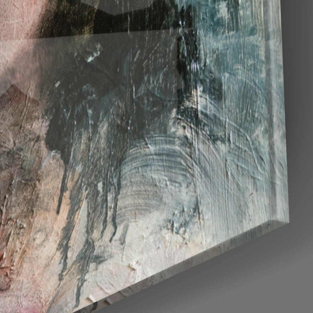 Abstract Woman Glass Wall Art.