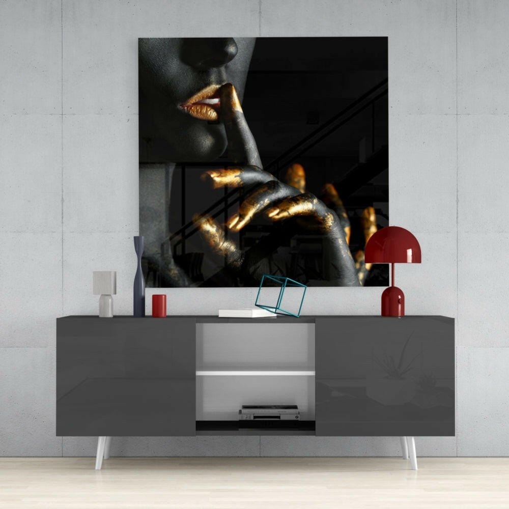 Silence Glass Wall Art.