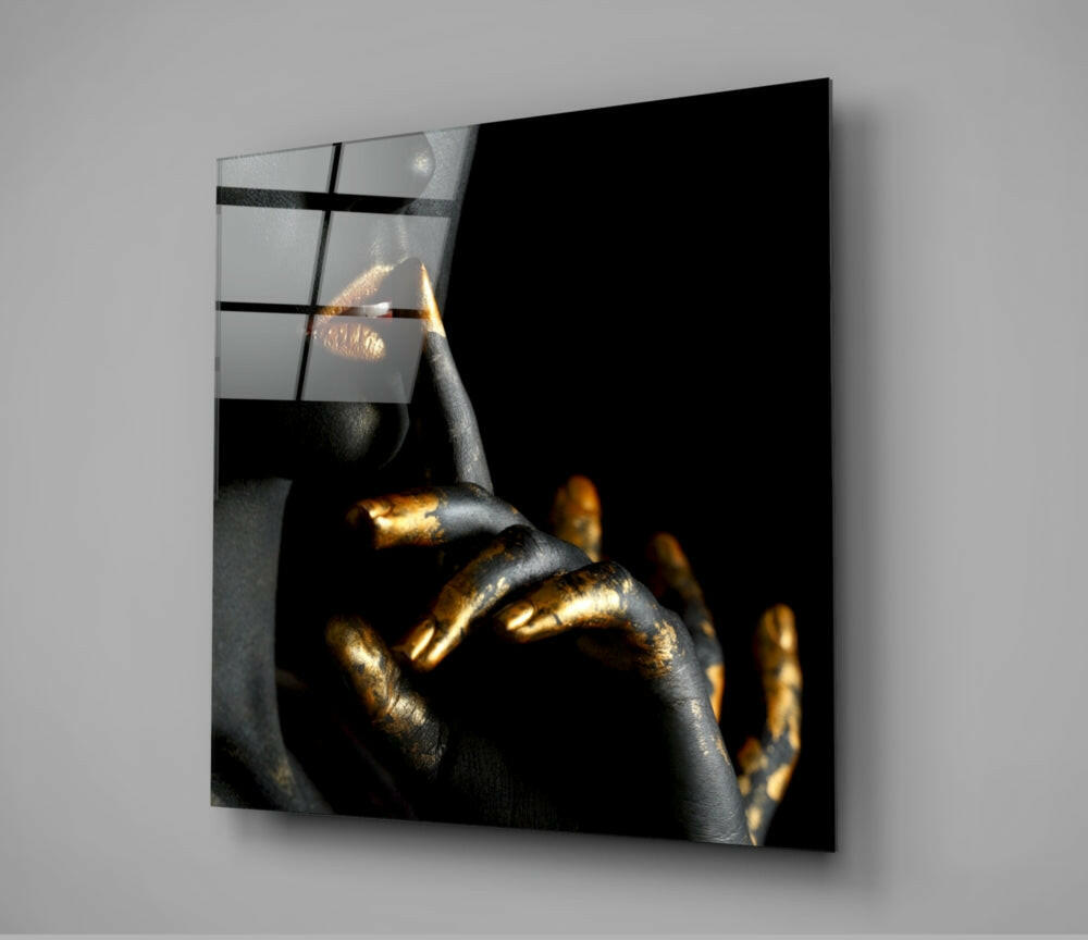 Silence Glass Wall Art.