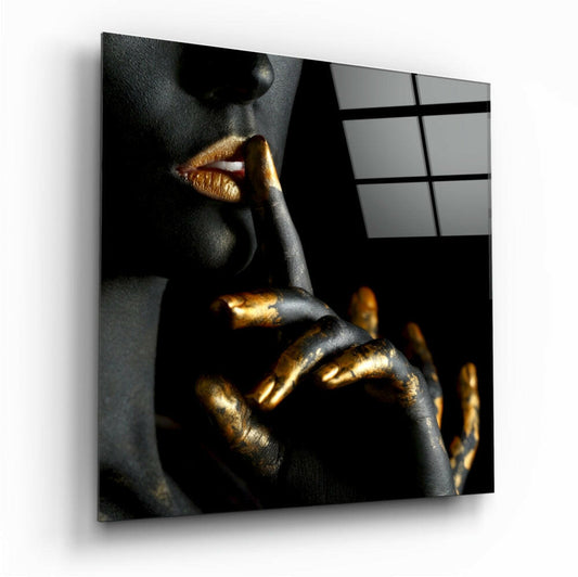 Silence Glass Wall Art.
