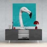 Flamingo Glass Wall Art.