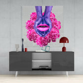 Abstract Complex Glass Wall Art.