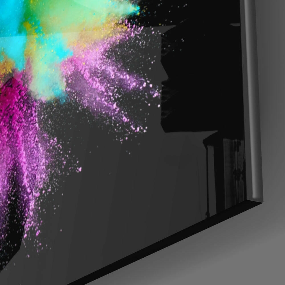 Color Explosion Glass Wall Art.