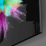 Color Explosion Glass Wall Art.