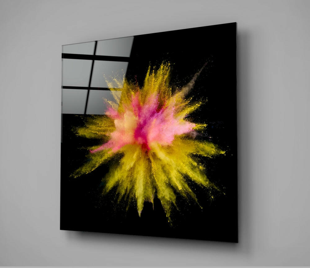 Color Explosion Glass Wall Art.