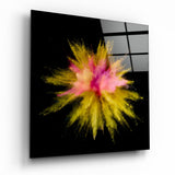 Color Explosion Glass Wall Art | Insigne Art Design