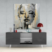 Women's Glass Wall Art.