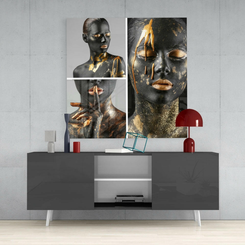 Women's Glass Wall Art.