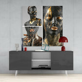 Women's Glass Wall Art.
