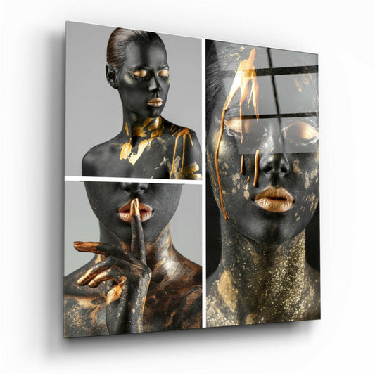 Women's Glass Wall Art.