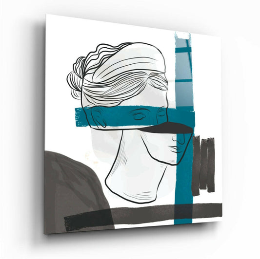 Abstract Glass Wall Art.