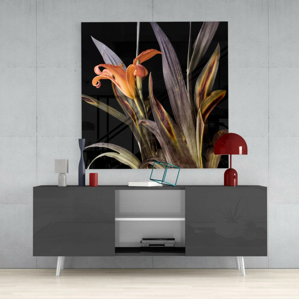Flower Glass Wall Art.