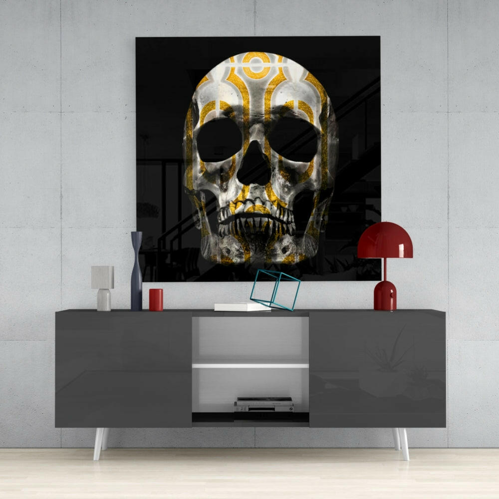 Skull Glass Wall Art.