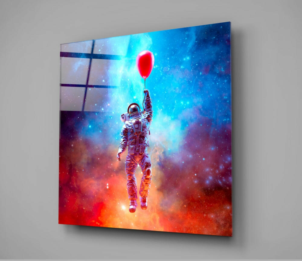 Astronaut Glass Wall Art.