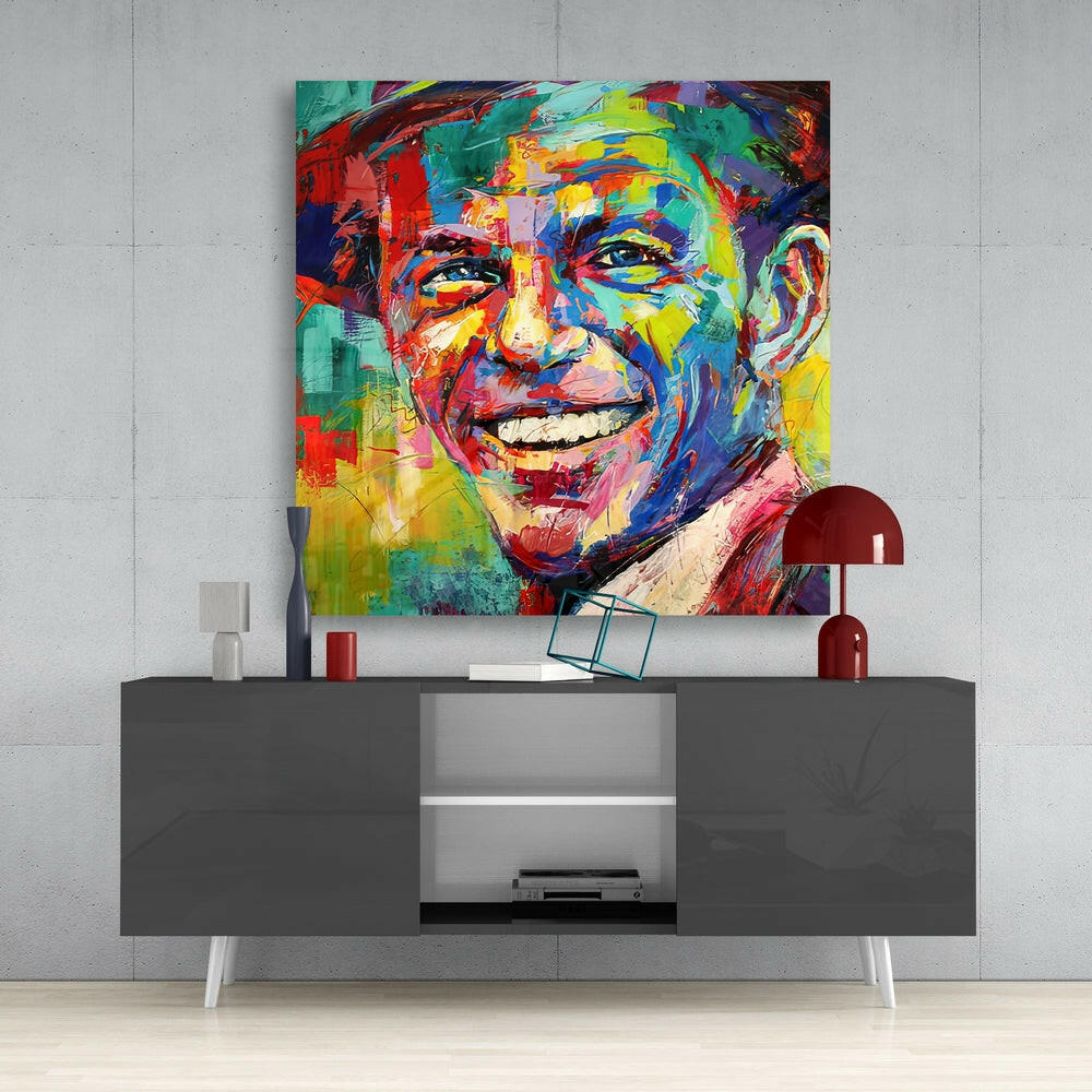Frank Sinatra Glass Wall Art.
