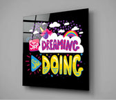 “Start Doing” Glass Wall Art.