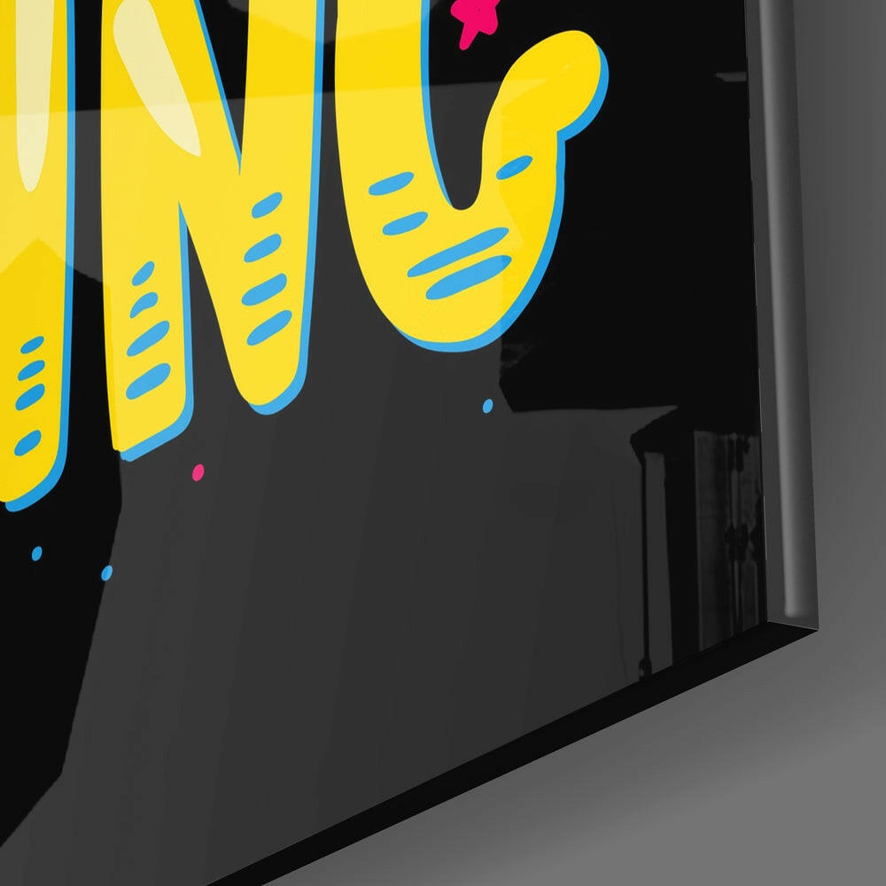 “Start Doing” Glass Wall Art.