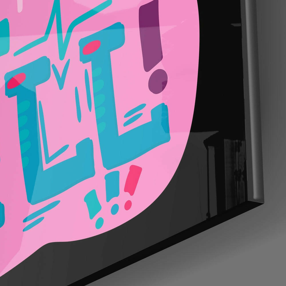 “I Can I Will” Glass Wall Art.