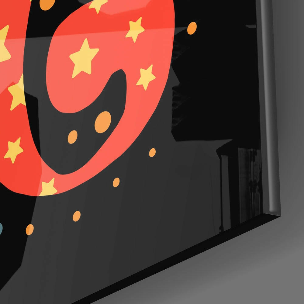 “Dream Big” Glass Wall Art.