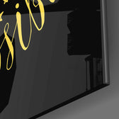 “Always Believe in the Impossible” Glass Wall Art.