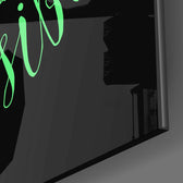 “Always Believe in the Impossible” Glass Wall Art.