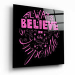 “Change Your World” Glass Wall Art.
