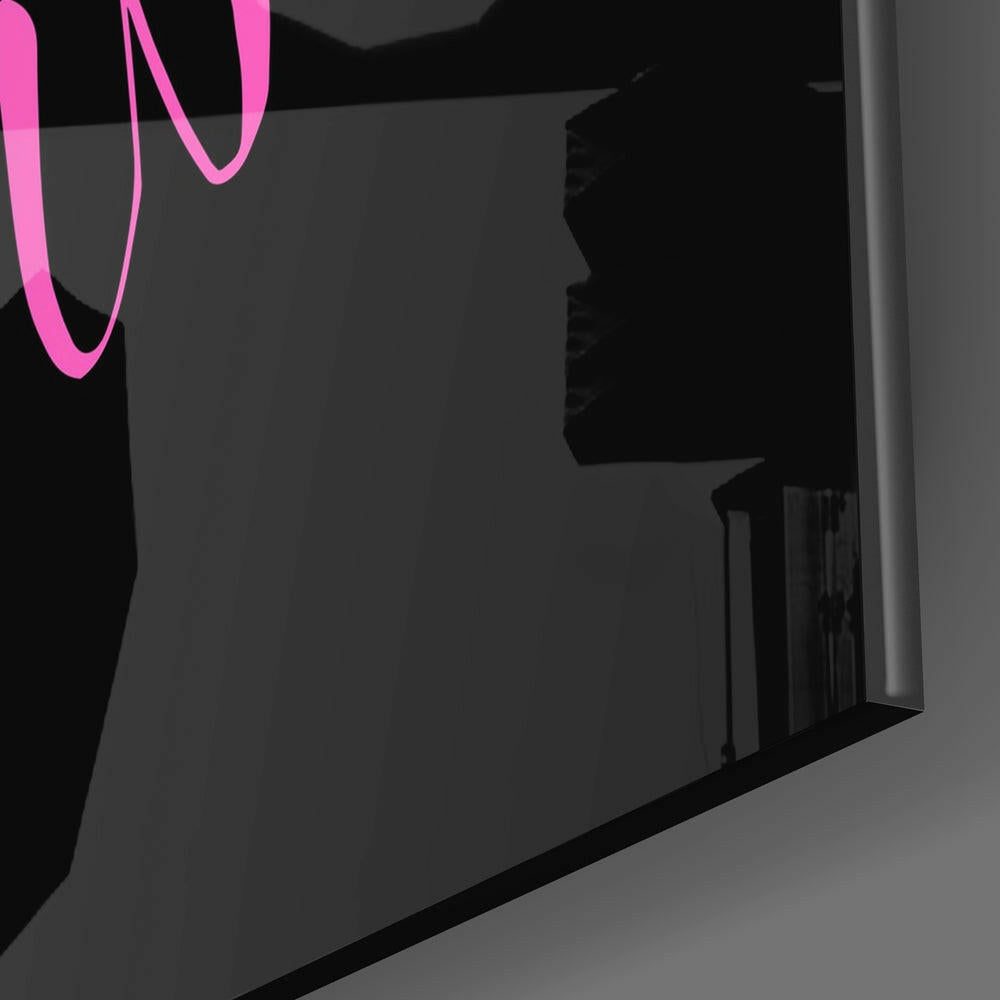 “Change Your World” Glass Wall Art.