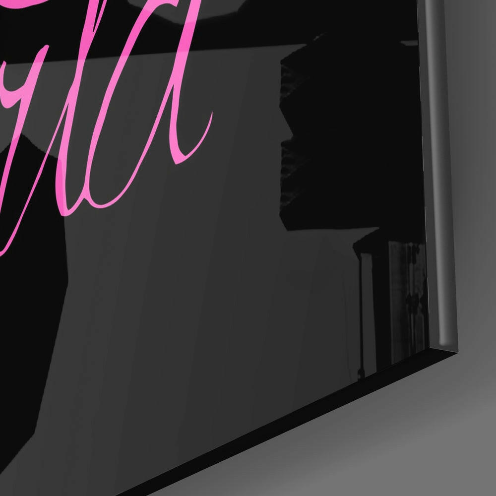 “Change Your World” Glass Wall Art.