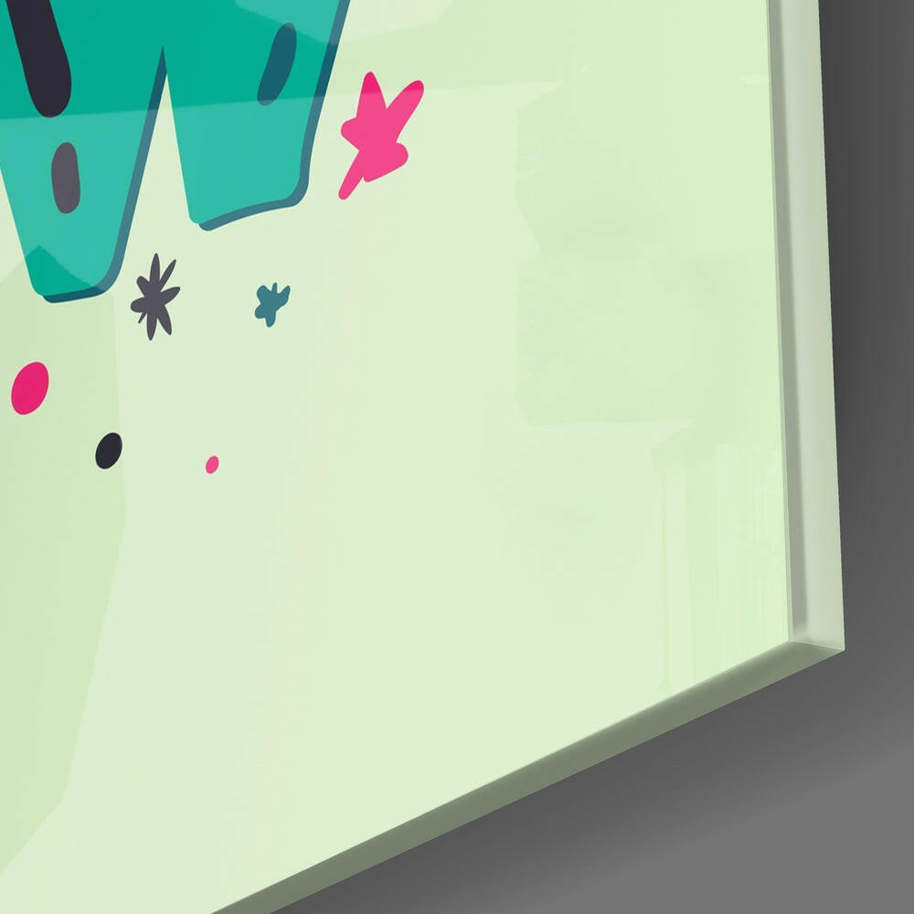 “Start Now” Glass Wall Art.