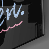 “Dream Big” Glass Wall Art.