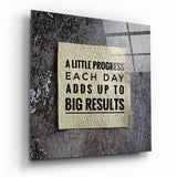 “Big Results” Glass Wall Art | Insigne Art Design