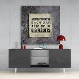 “Big Results” Glass Wall Art | Insigne Art Design