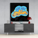 “You Are Golden” Glass Wall Art | Insigne Art Design