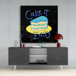“Cake It Easy” Glass Wall Art.