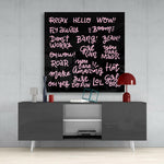 “Relax” Glass Wall Art.