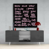 “Relax” Glass Wall Art.