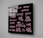 “Relax” Glass Wall Art.