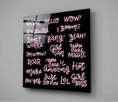 “Relax” Glass Wall Art.